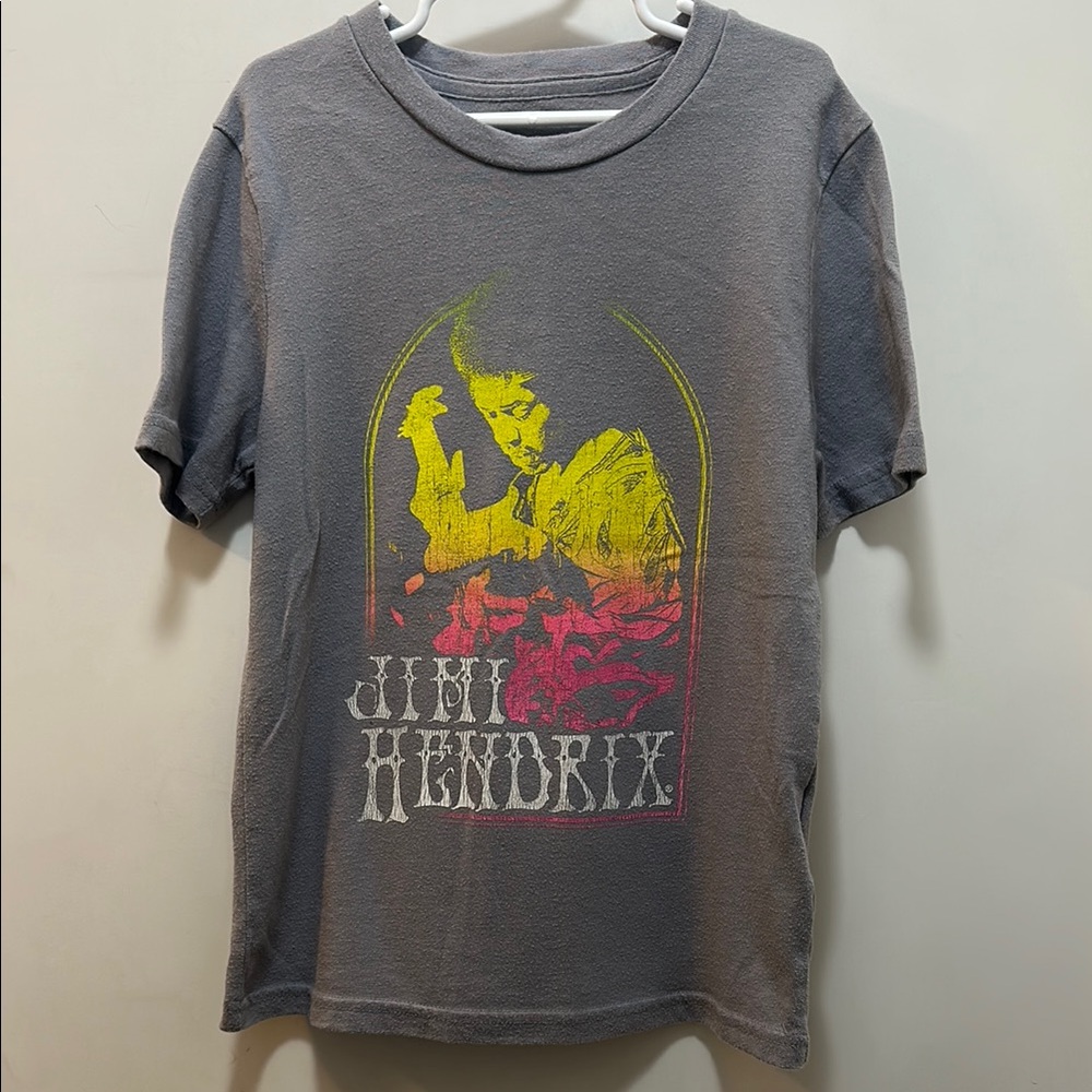 Jimi Hendrix Gray Graphic T-Shirt Size 7/8